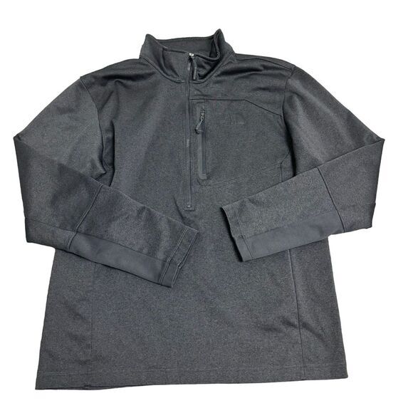 The North Face Men's Size Large Dark Gray Long Sleeve‎ Pullover Sweater Jacket - Picture 1 of 6